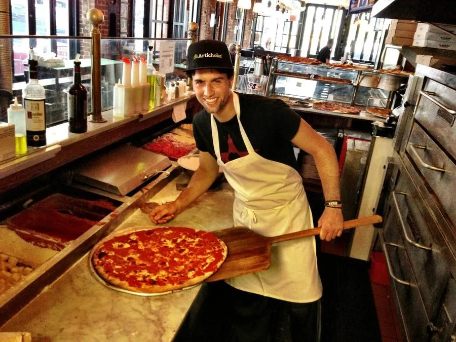 Mark at the oven at Artichoke in New York
